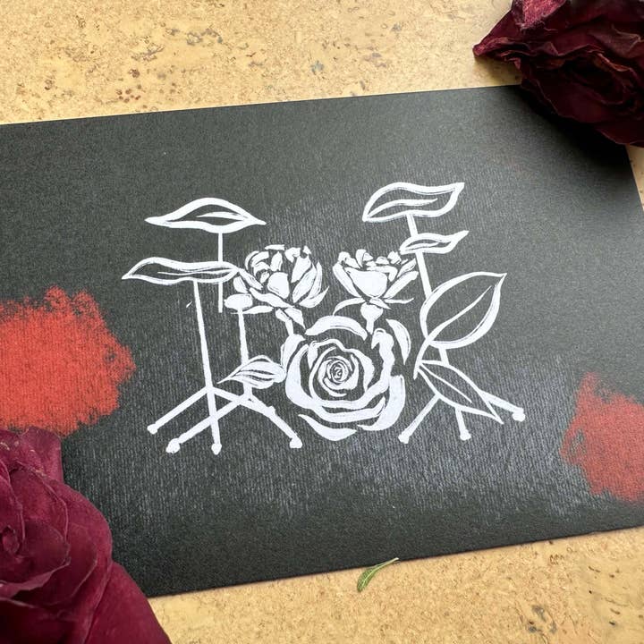 AVIVA TU LLC - Wholesale Stationery/Notecard Set - Notecards-Botanical Music Instruments14