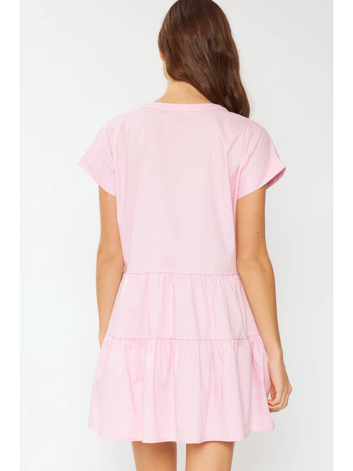 FSL Apparel - Vendita all'ingrosso Vestito - Donna - SD4370 - ABITO A STRATI IN POPELINE DI COTONE CON TASCHE5