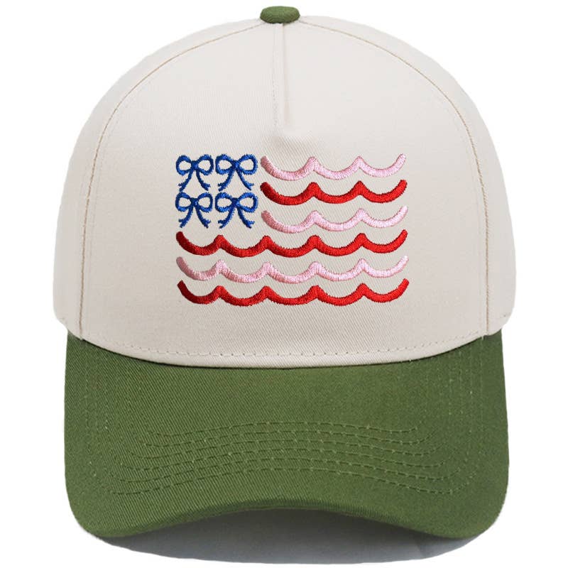 MKS America - Wholesale Baseball Cap - Women's - Bow wave trucker hat ribbon cap4