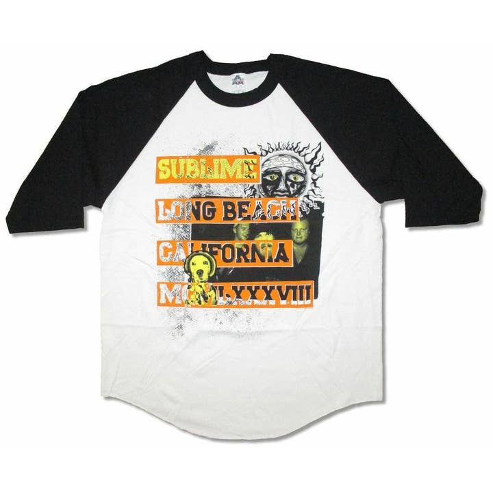 Sublime Long Beach California Raglan T-shirt voor wholesale door Rockabilia