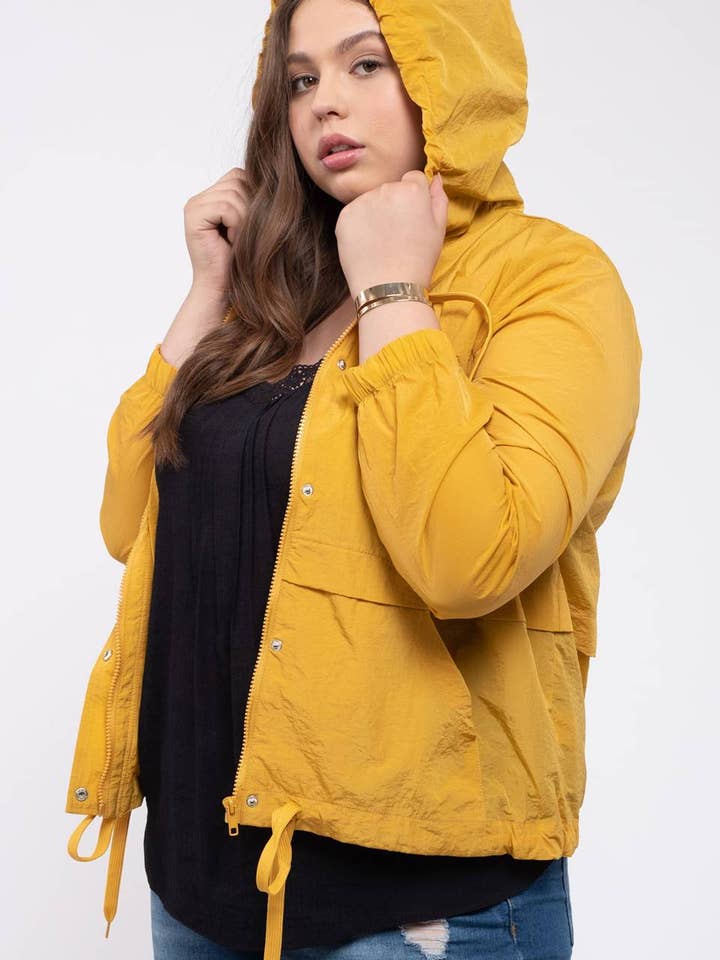 Blu Pepper - Wholesale Jacket - Women's - PLUS HOODED JACKET