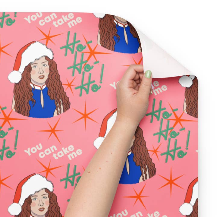 Abbie Ren Illustration – wholesale Flat wrap – Chappell Roan Christmas Wrapping Paper - Flat Sheets