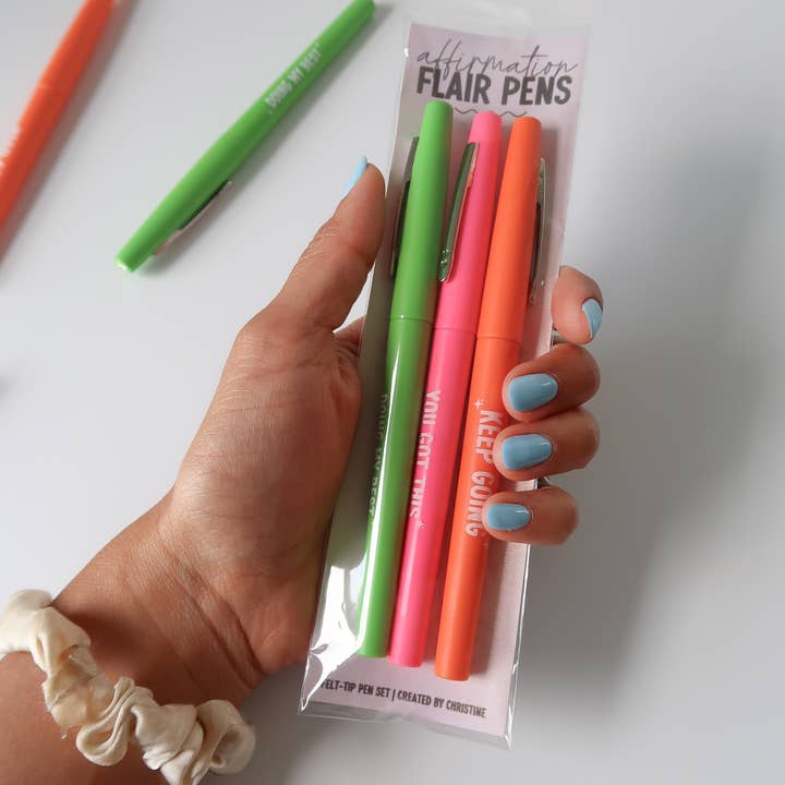 Created By Christine - Wholesale Pen - Affirmation Flair Pen Set