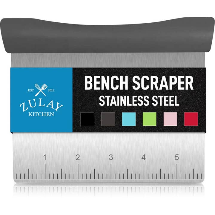 Zulay Kitchen - Wholesale Kitchen Tool/Gadget - Multi-purpose Stainless Steel Bench Scraper & Chopper
