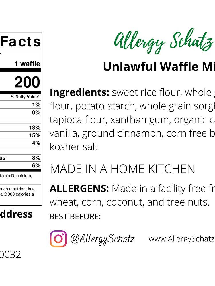 Allergy Schatz - Vendita all'ingrosso Preparato per pancake - Mix di waffle/pancake illegale vegano senza glutine5