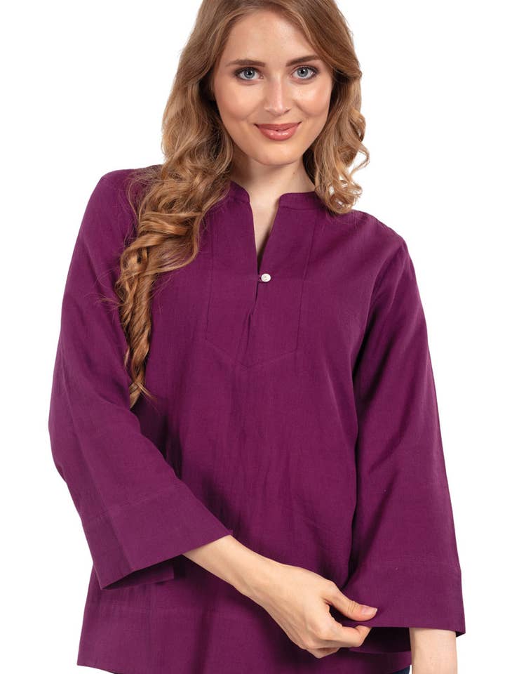Sevya Handmade - Wholesale Tunic - Women's - Flax Linen Tunics4