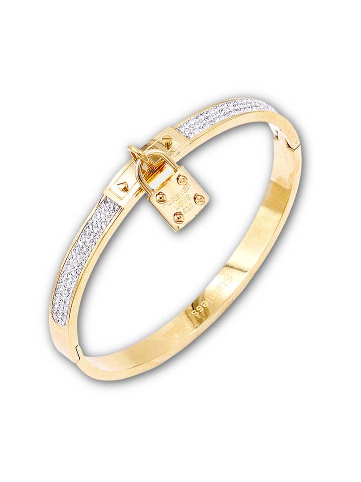 Lock Crystal Bracelet for wholesale by Embellish Your Life