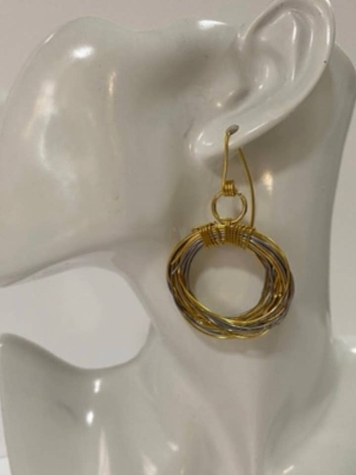 Scribble Circle Øreringe for engroshandel hos Angela Catirina Jones