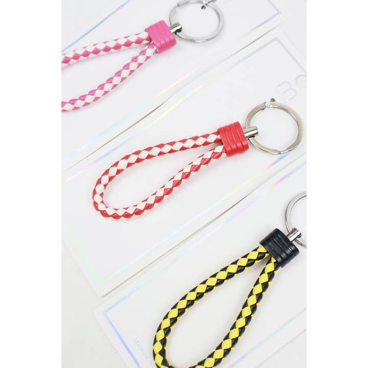MIX COLOR Checker Lanrard Cord Keychain for wholesale on Faire7