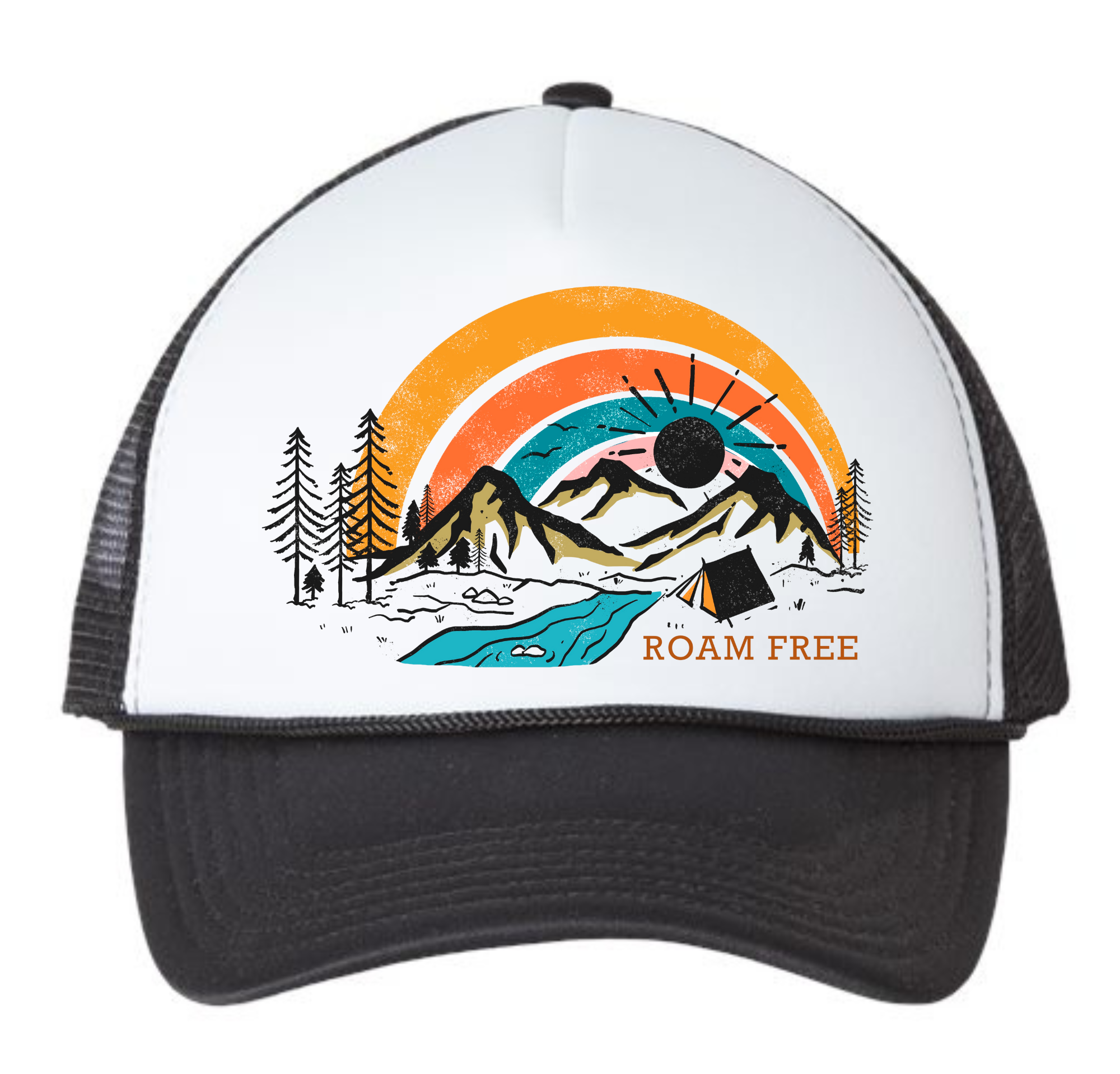Spruce Seed – boné - Mulher por atacado – Chapéu de caminhoneiro - Roam Free Camping Mountains Snapback0