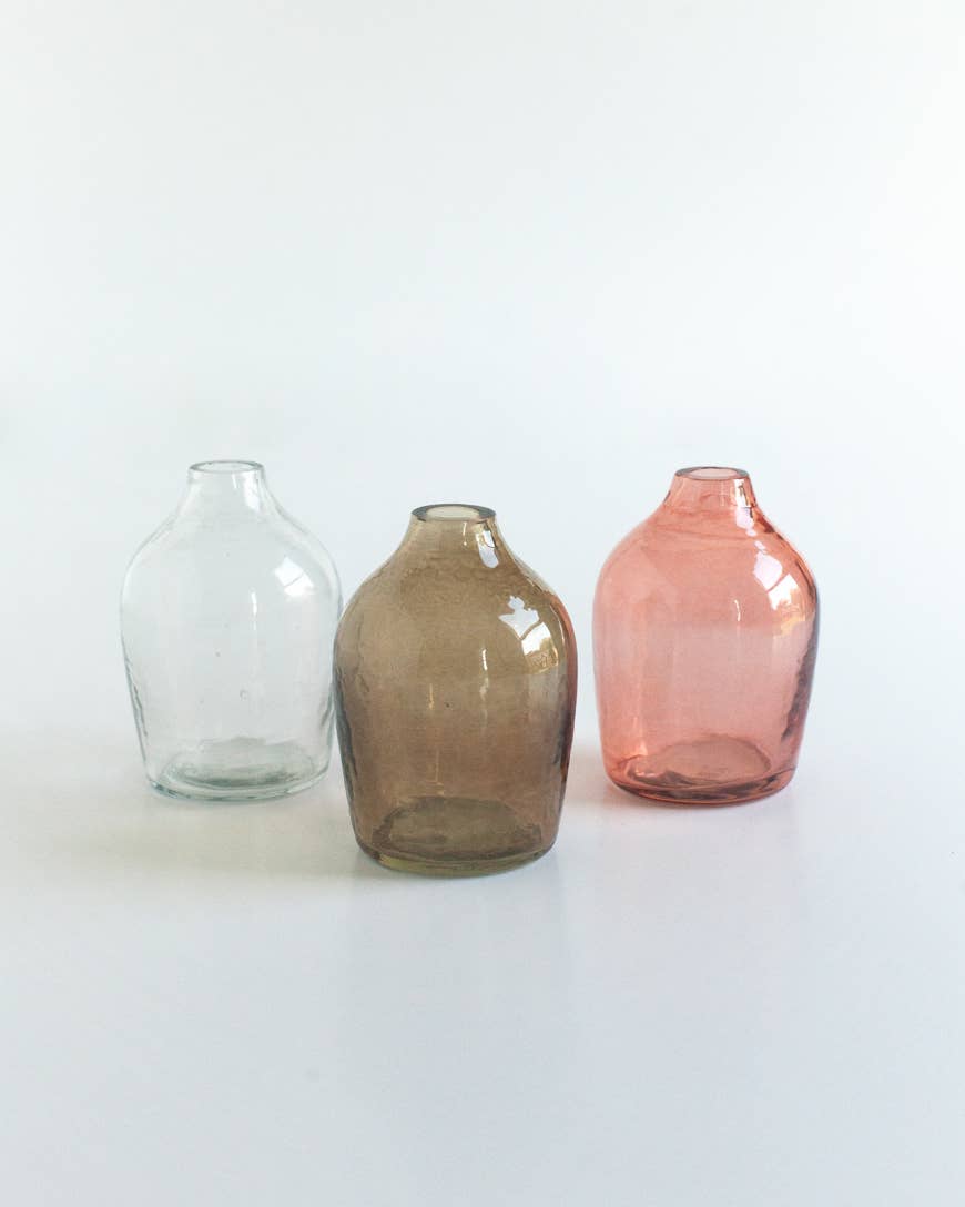 Creative Women – Engroshandel Vase – Haley Mundblæst Hamret Glas Blomster Vase6