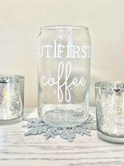 But First Kaffeeglasdose - 16 Unzen für den Großhandel von CR Brilliant Designs
