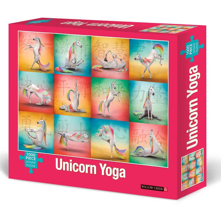 Puzzle de 1000 pièces Unicorn Yoga pour la vente par Willow Creek Press & Gifts