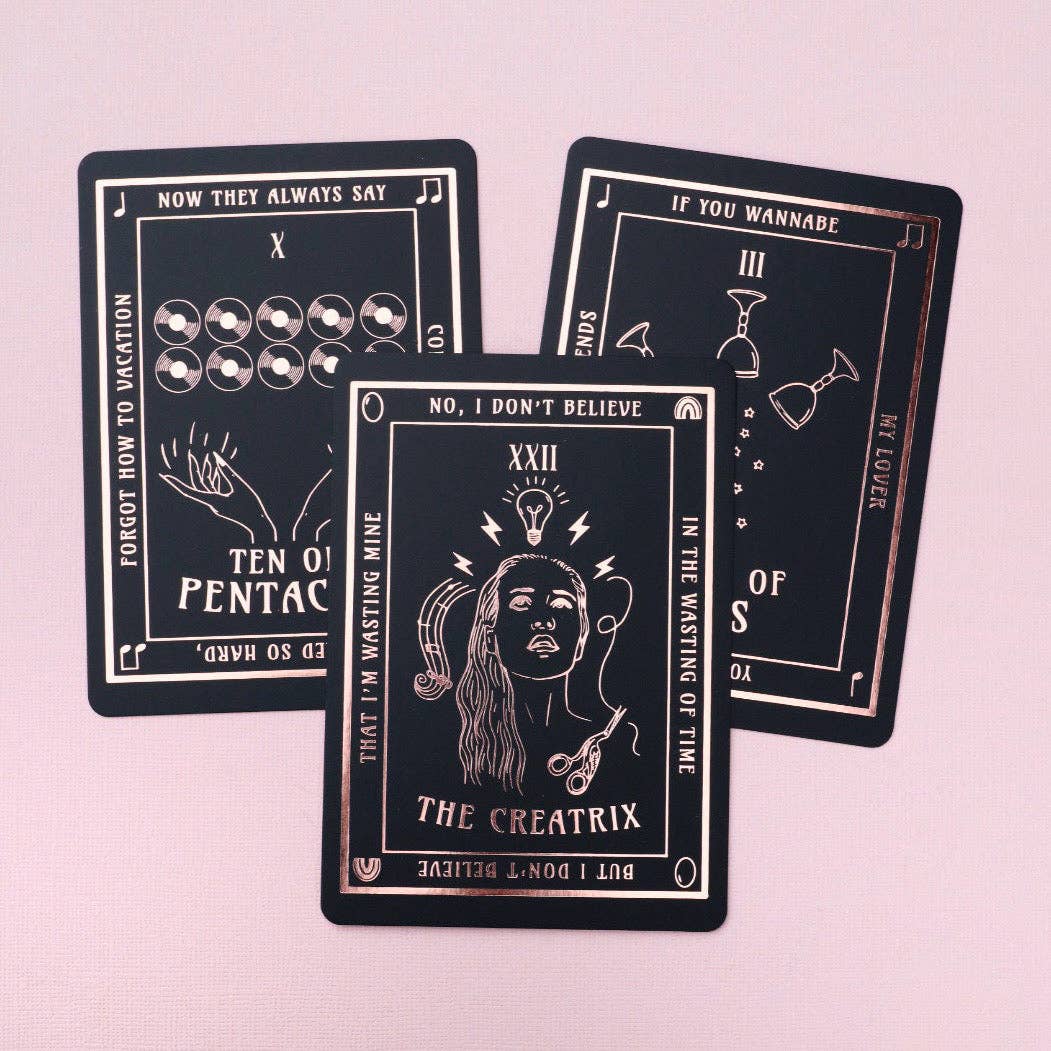 Lady Moon Co.® – wholesale Tarot cards – Sirens Of Song Tarot Deck (Rose Gold)6
