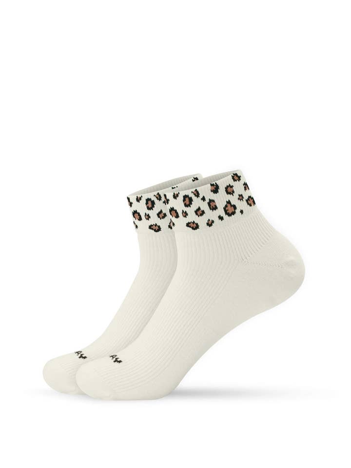 Leopard - High sneaker socks for wholesale by J.Clay