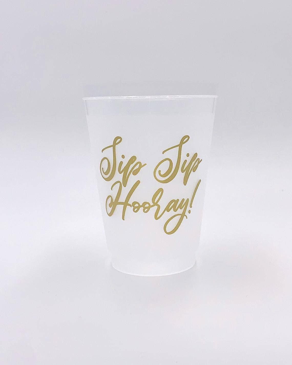Sip Hip Hooray - Wholesale Disposable Cup - Sip Sip Hooray Frosted Cups1