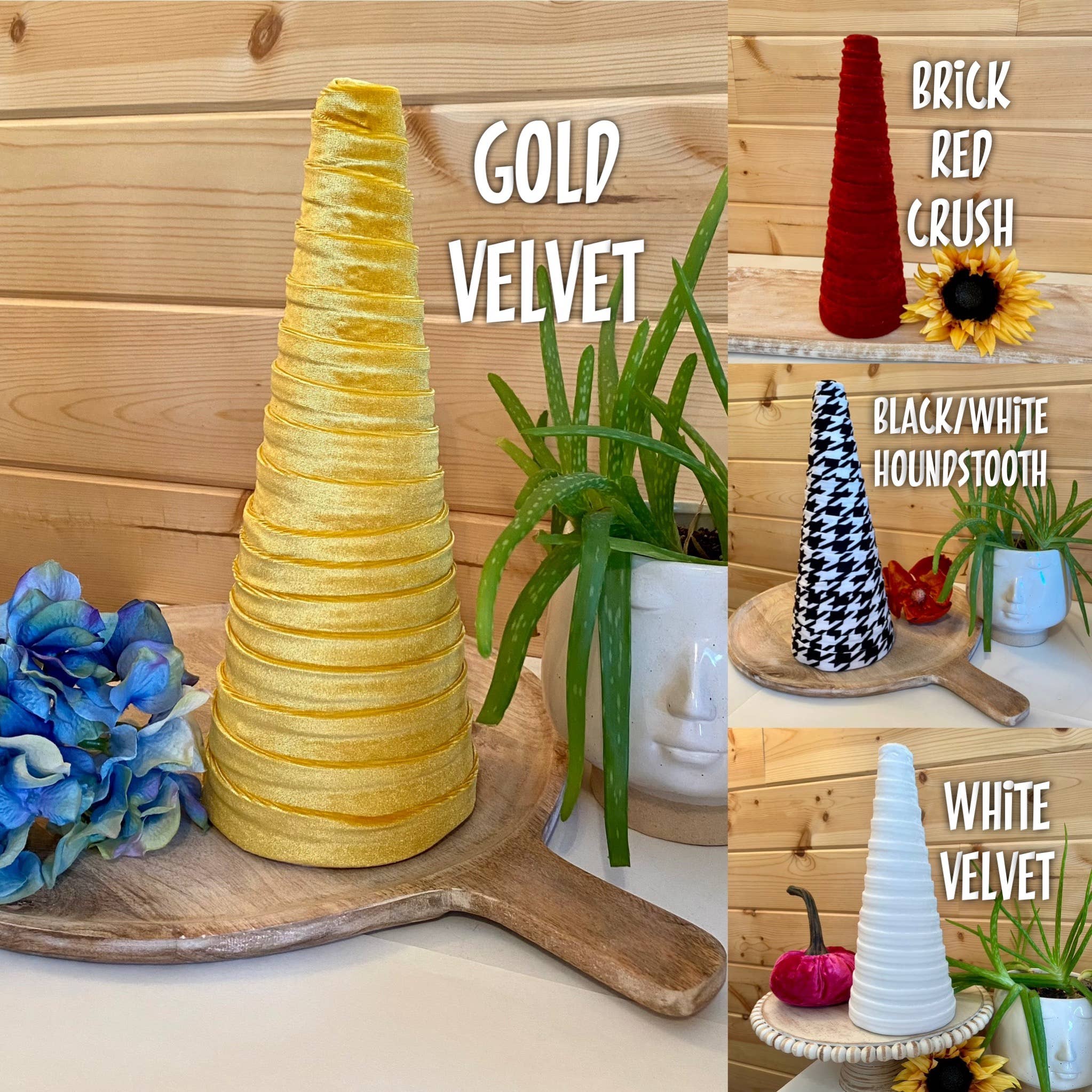 Leanne Bruce Co. - Wholesale Decorative Tabletop Object - Home Decor & Wedding Centerpieces 12" Medium Cone Trees2