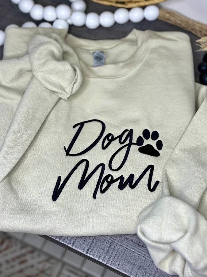 Sweatshirt brodé "Maman Chien" pour la vente par 1/2 Penny Wholesale