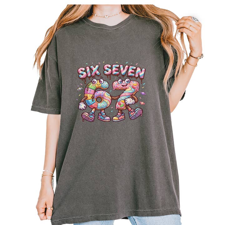 67 Candy Swirl Meme Vintage Soft Unisex T-shirt for wholesale by Expression Tees