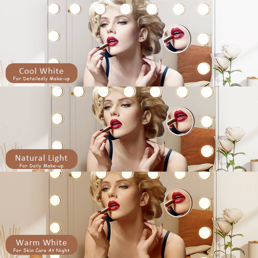 Abble - Wholesale Vanity Mirror - 15 Bulbs Hollywood Mirror7