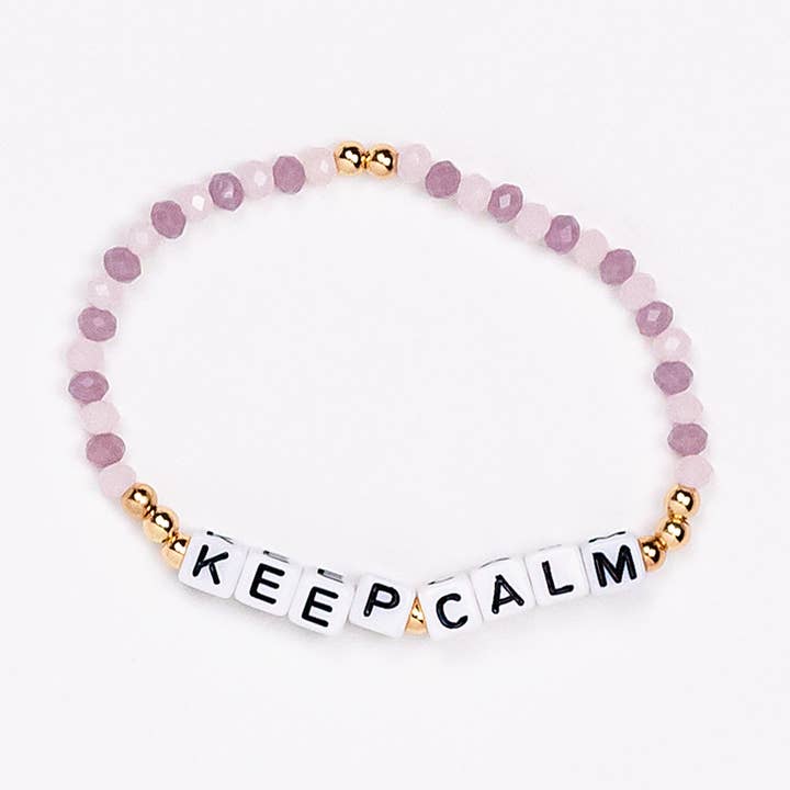 Pulsera de cristal Keep Calm para venta al por mayor de Candier