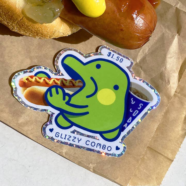 CATDAD SHOP - Wholesale Sticker - glizzy combo glitter sticker