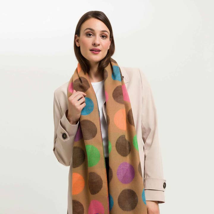 FRAAS - The Scarf Company - Wholesale Scarf - Women's - Divided Dots Oversized Cashmink® Scarf12