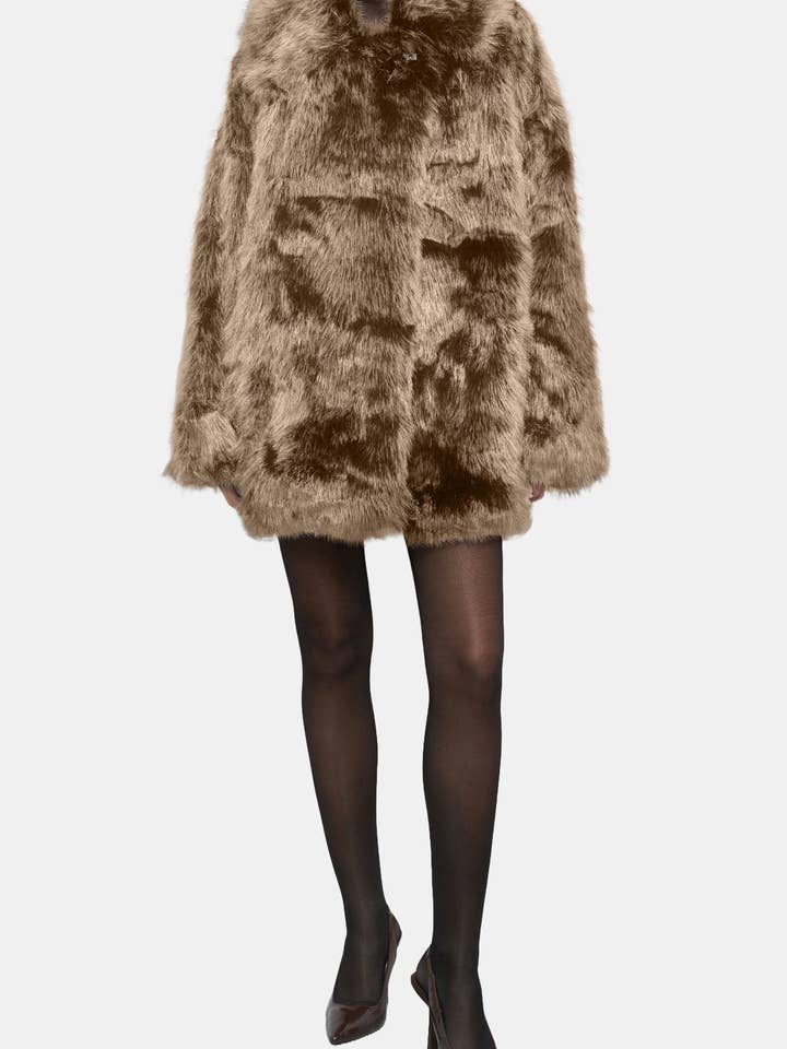 Ricano - Vente Veste – femme - Veste en fausse fourrure Lorenza pour femme8