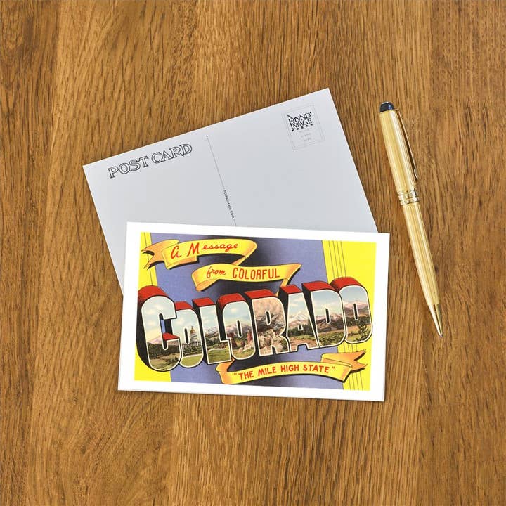 Found Image Press - Wholesale Postcard - Postcard CO-03 A Message from Colorful Colorado1