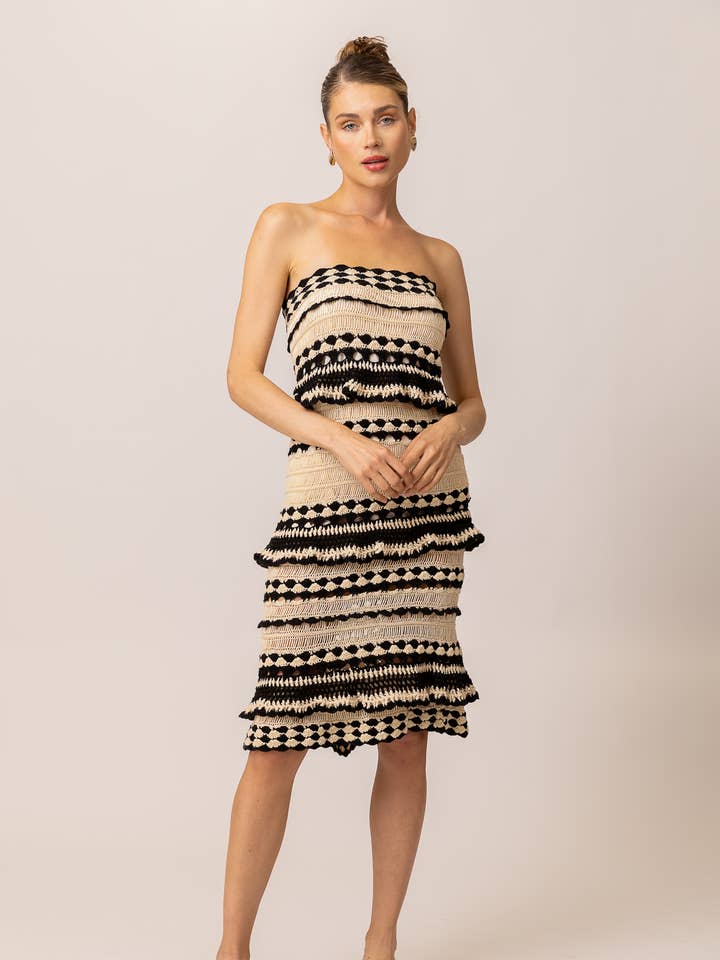 MUSE CROCHET DRESS for wholesale by Line & Dot