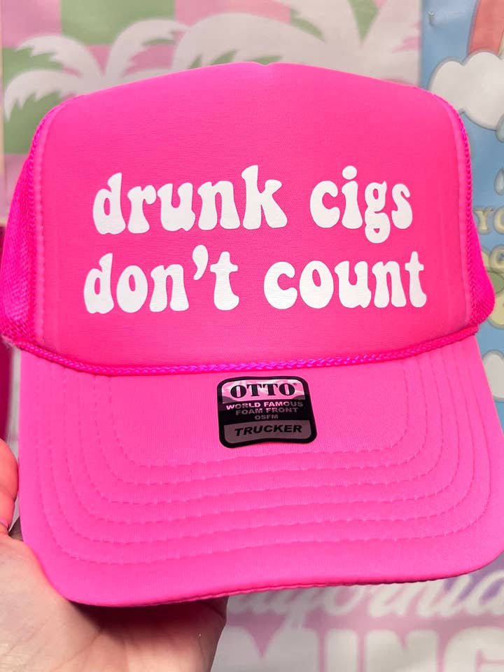 Betrunkene Zigaretten zählen nicht - Trucker Hat für den Großhandel von Happy Hour