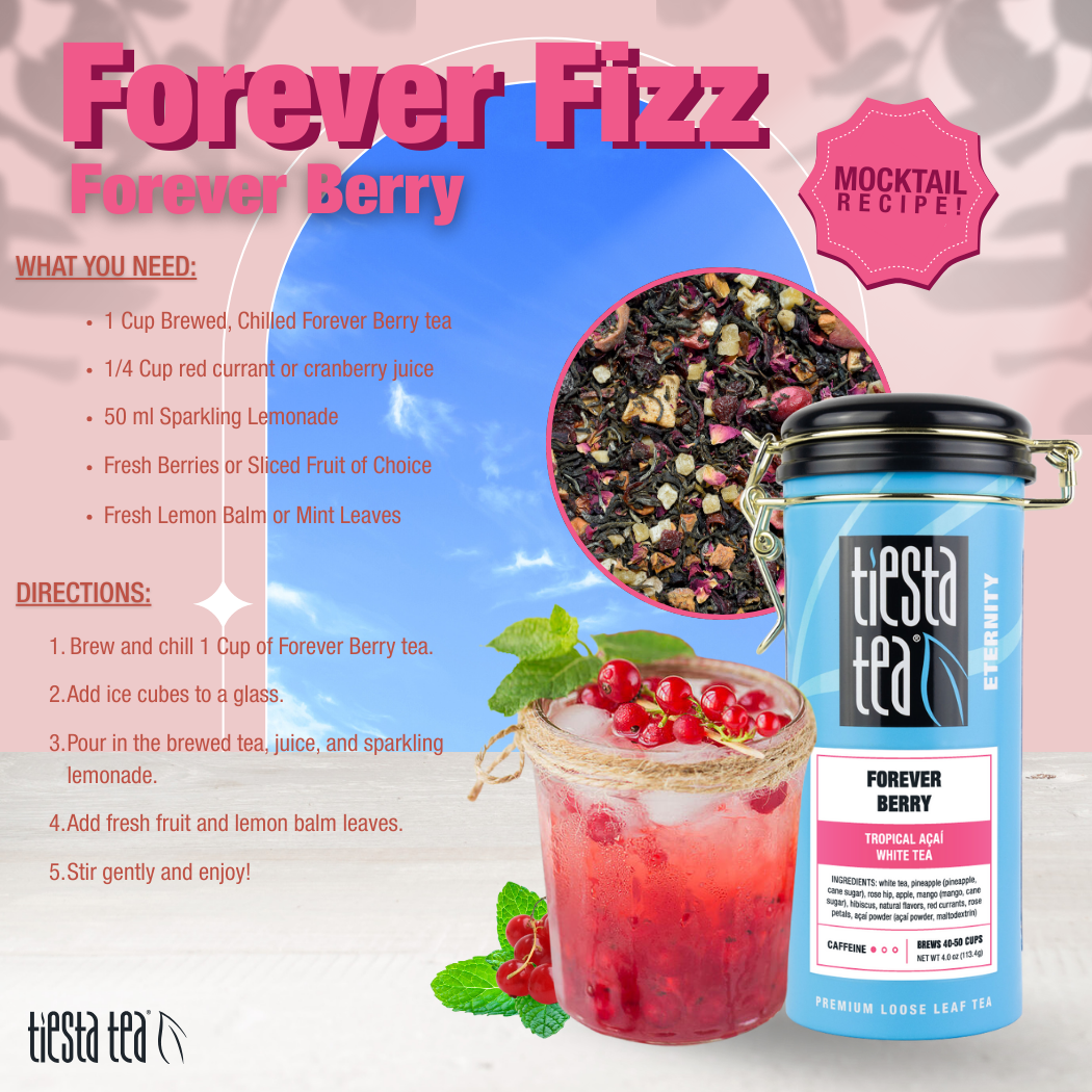 Tiesta Tea Company (loose leaf teas & accessories) - Vente Thé en vrac - Forever Berry - Thé Blanc Tropical Açaï11