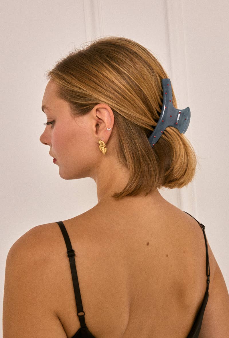 Blue 12 cm hair clip YH55 for wholesale on Faire3