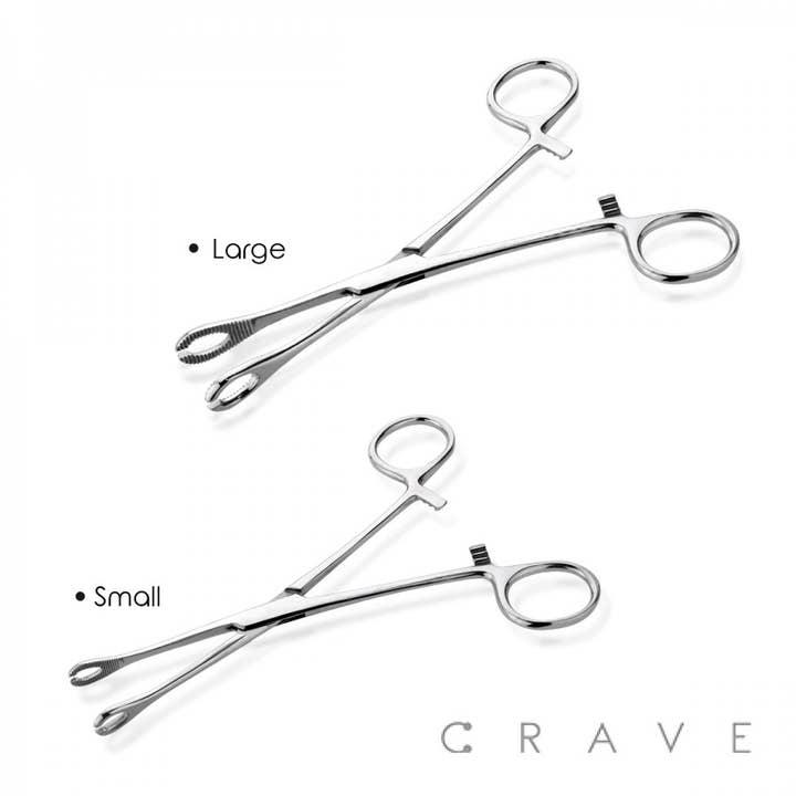 SS SLOTTED DONNINGTON FORCEPS SMALL,LARGE TOOLS for wholesale by CRAVE BODY JEWELRY