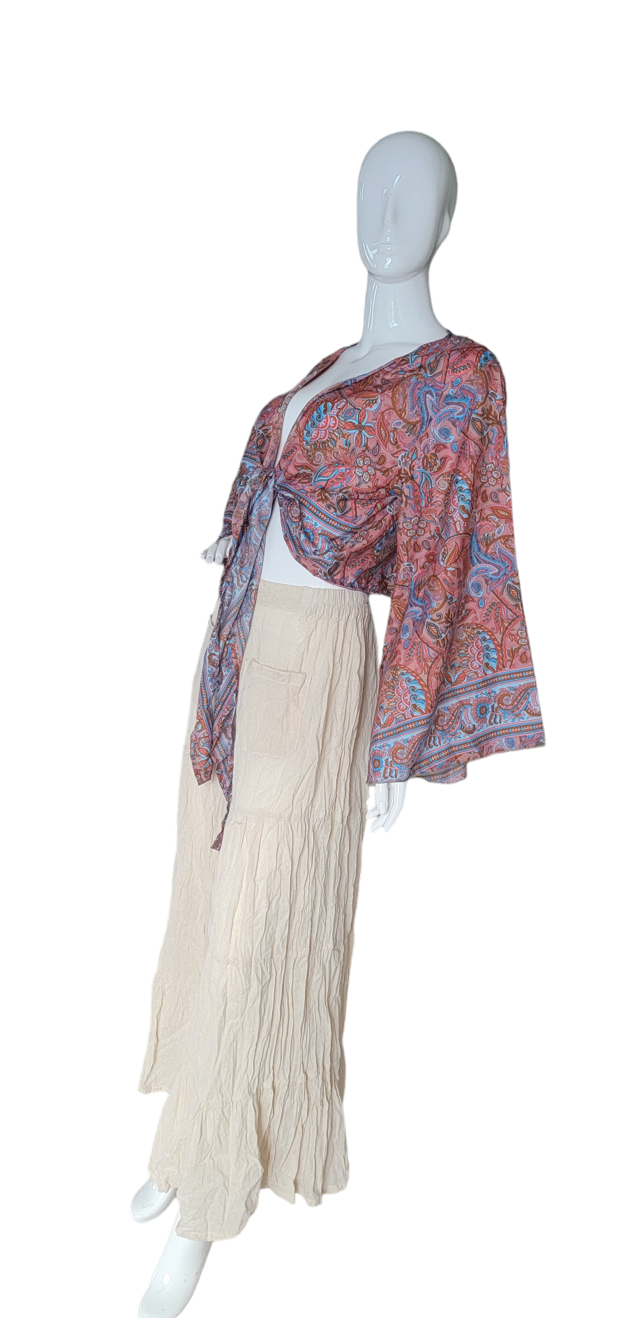 Evergreen Guardian Imports – wholesale Blouse – Women’s – TSTT-66 Long Sleeves Front Tie Top13