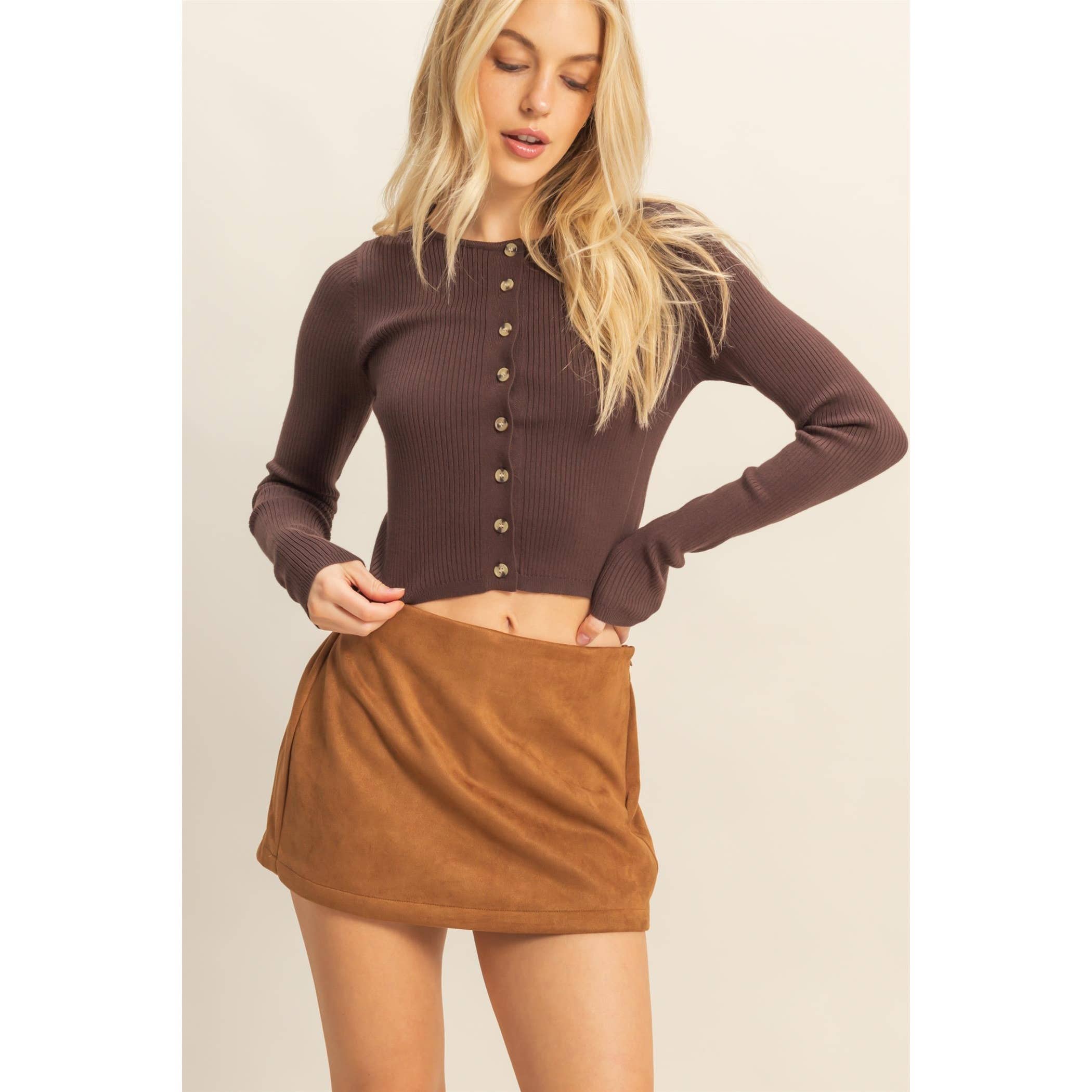 HYFVE - Vendita all'ingrosso Top in maglia - Donna - Top a coste con bottoni11