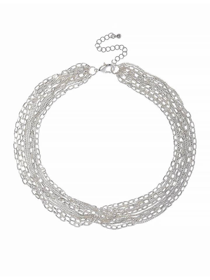 Collier à maillons multi-rangs Chic Cascade pour la vente par Oceanic Jewellers - Majique London