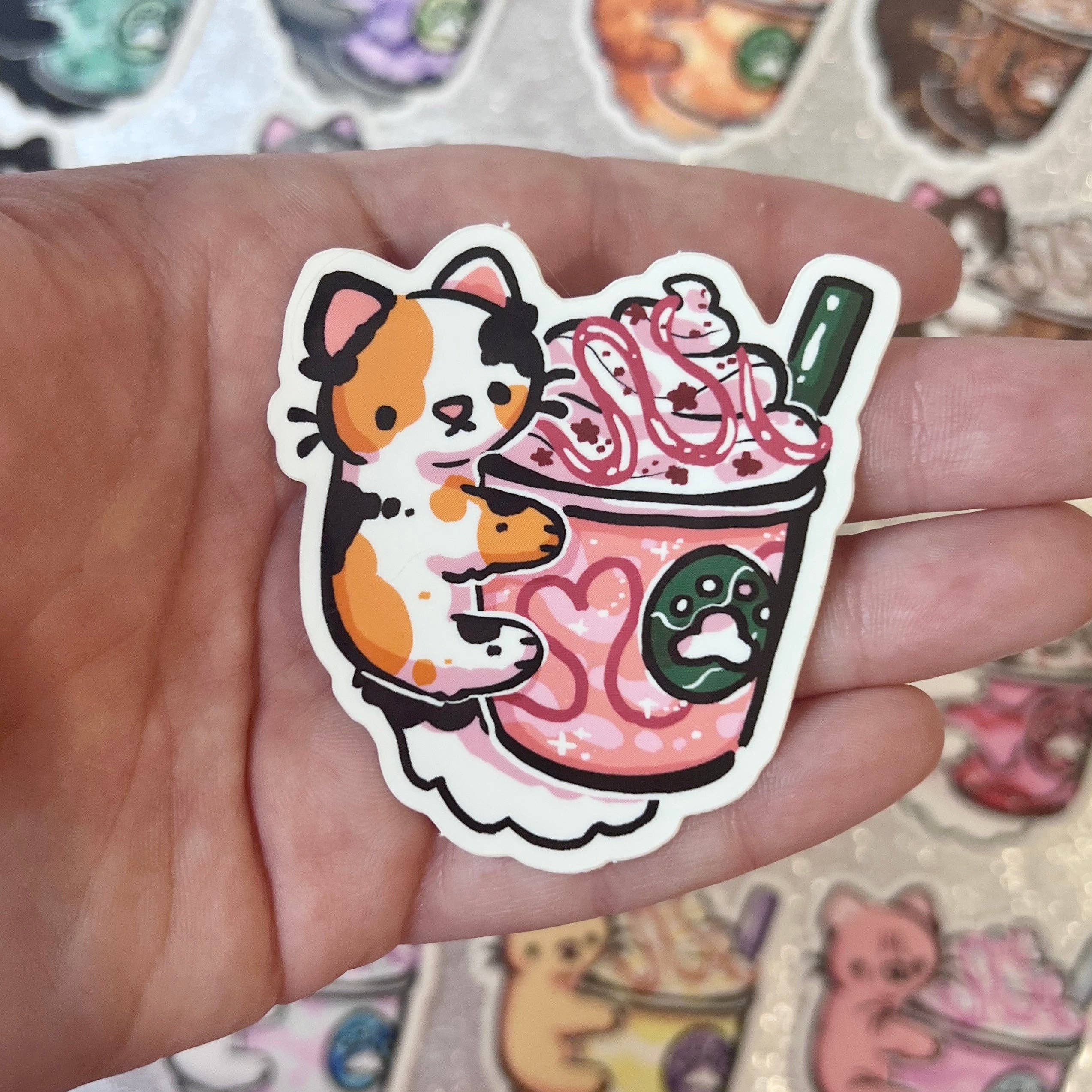Woolblossom - Wholesale Sticker - Kitty Frappe ~ Stickers8