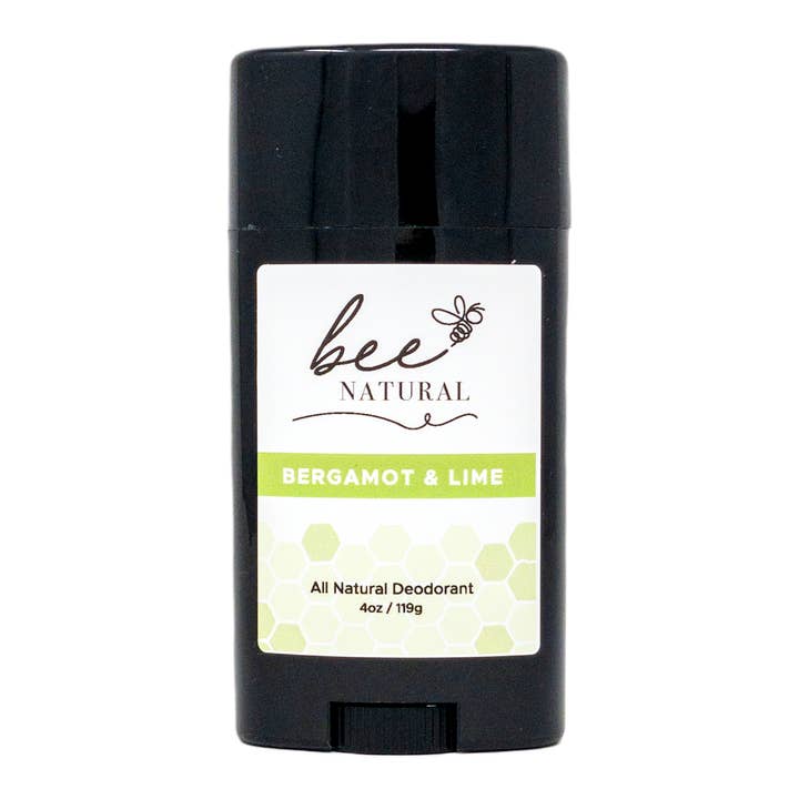 Sister Bees LLC - Wholesale Deodorant - Unisex - Bee Natural Bergamot Lime All Natural Deodorant- Pack of 4