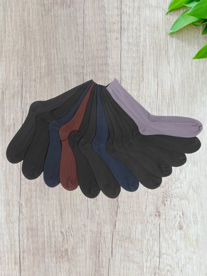 Isadora, Tipi toe, & James Fiallo – wholesale Socks – Men's – Men's James Fiallo 3 Pack Colored Athletic Dress Crew Socks5