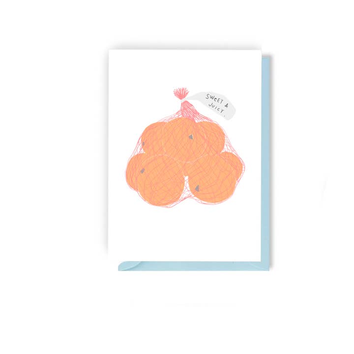 Sweet and Juicy - illustrated Love Card for wholesale by Olive and Clive