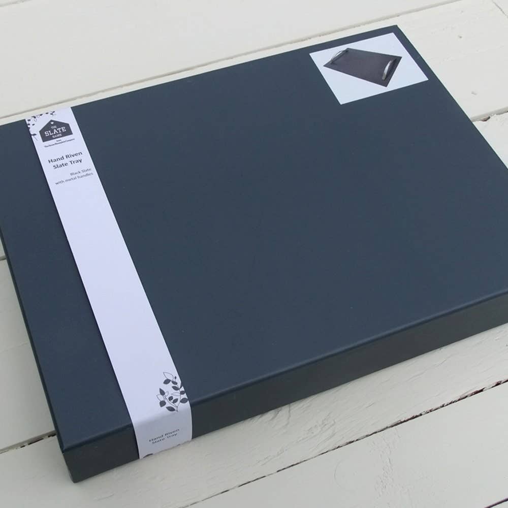 The House nameplate company – wholesale Serving tray – Slate Tray In Gift Box3