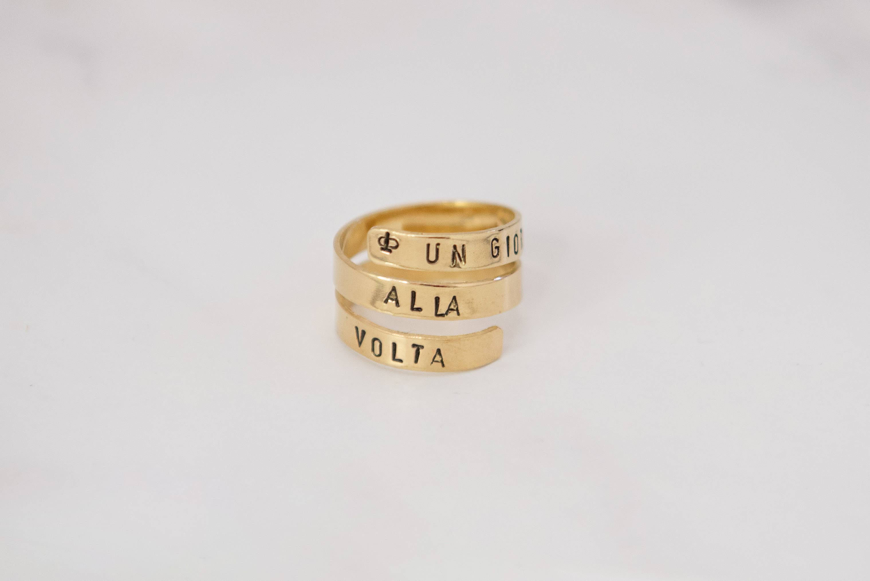 Loti jewels - Wholesale Band/Stacked Ring - ROUND BRASS RING WITH ENGRAVING17