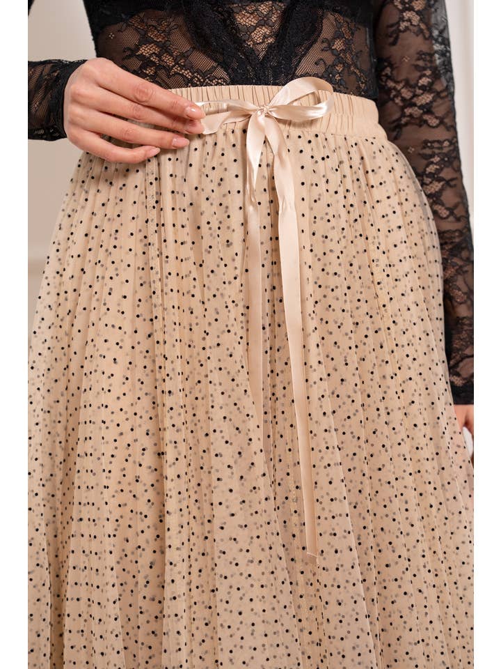 CHOKLATE PARIS - Wholesale Skirt - Women's - Aria tulle plumetis skirt - CK08077-3