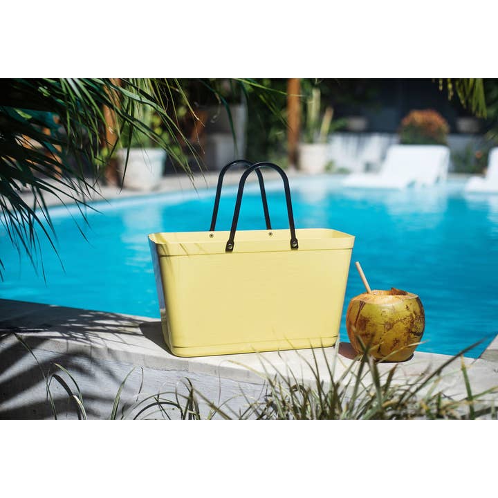 Cose Nuove - Wholesale Grocery/Shopping Bag - Hinza Bag, Green Plastic - Lemon3