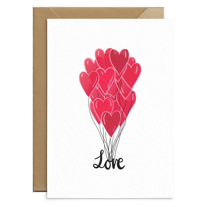 Carte Love Balloons pour la vente par Poppins & Co.