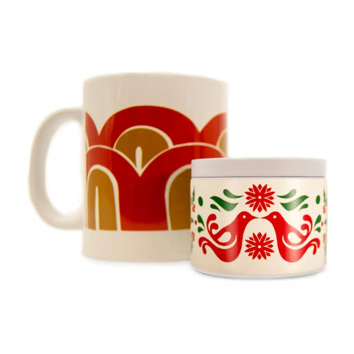 Lucky Mfg. Co. - Wholesale Travel Candles - Christmas Friendship Pyrex Tin Candle 4oz1