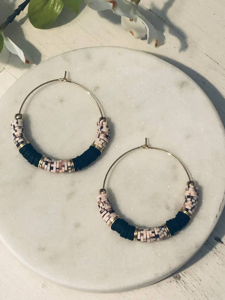 Aros Heishi multicolores y grises para venta al por mayor de Inspiration Beads