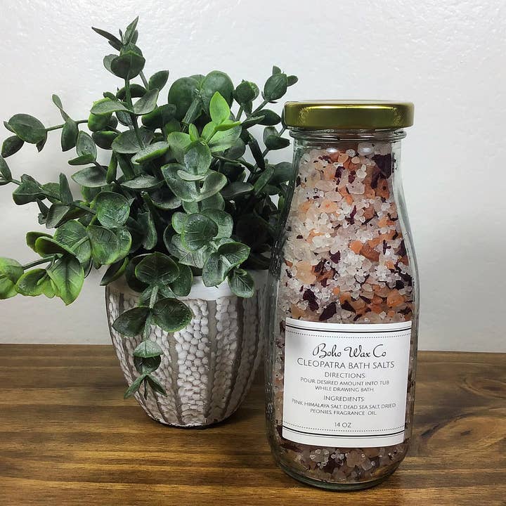 Cleopatra Bath Salts for wholesale by Boho Wax Co