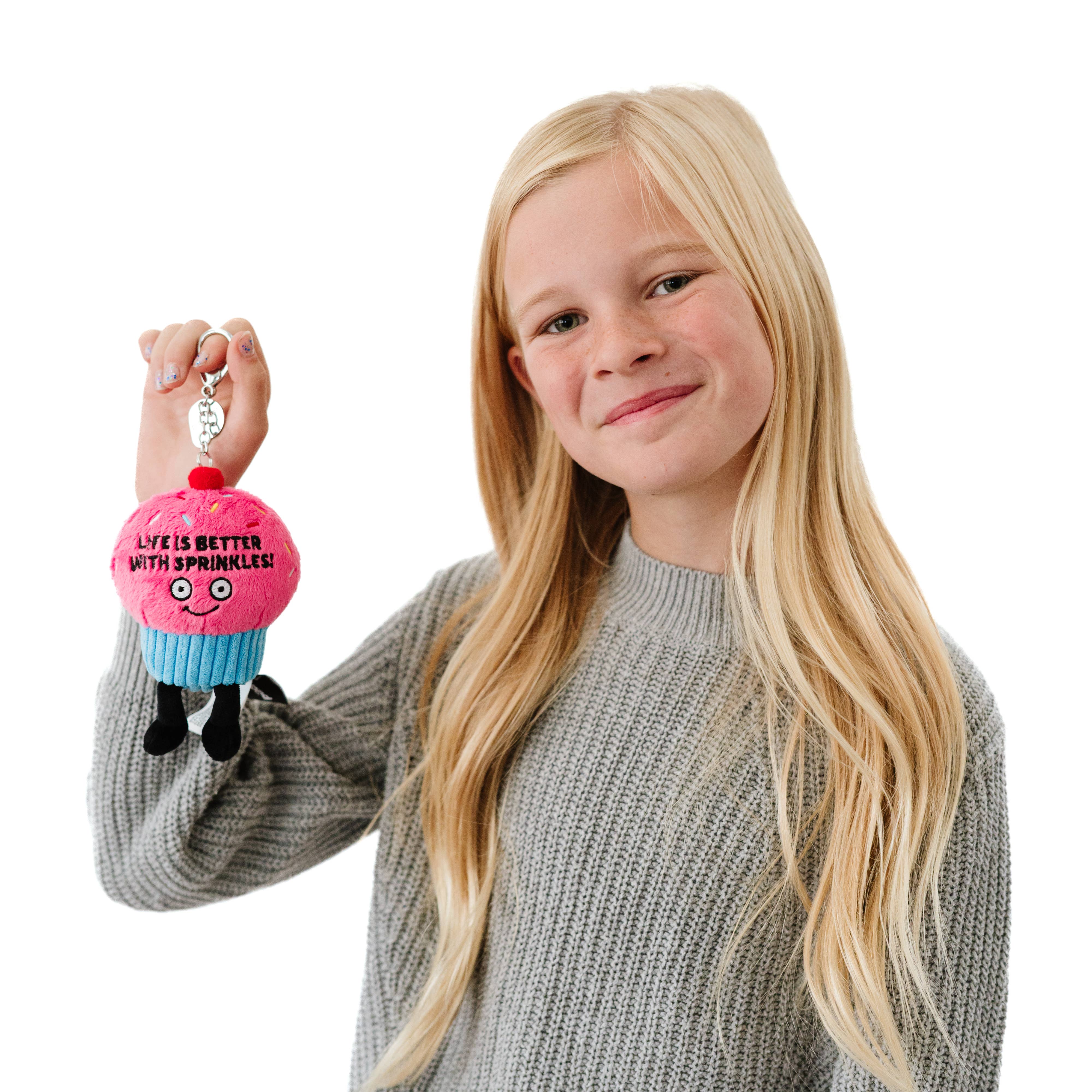 Punchkins - Wholesale Keychain - Women's - Cute Plush Cupcake Bag Charm  Soft Cuddly Toy Funny Gift3